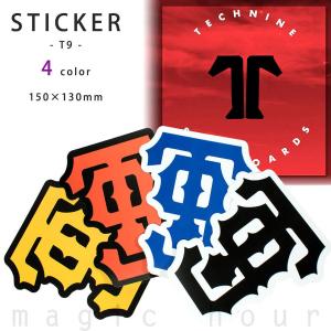 送料無料 TECHNINE テックナイン ステッカー ブランドおしゃれ かっこいい T9ロゴ T9-STICKER-T9｜xover-int