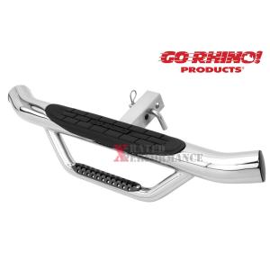 GoRhino! ヒッチステップ 3インチ クロームポリッシュチューブ : X