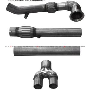アウディ TT クワトロ 8J 3.2L 08-09 エキゾースト マフラー : X-RATED