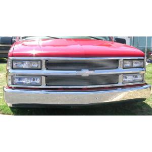シボレー フロントグリル ビレットインサート C1500 タホ サバーバン ＧＭＴ４００ ’９４ｕｐ ビレットグリルインサート 94-99年 シボレー 8本バー アルミポリッシュ