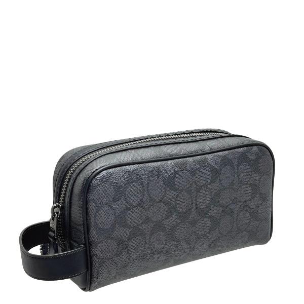コーチ ポーチ メンズ COACH セカンドバッグ シグネチャー スモール トラベルキット CAR1...