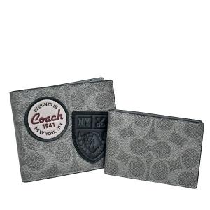 COACH（コーチ） 財布 メンズ 2つ折り 折財布 コンパクト アウトレット