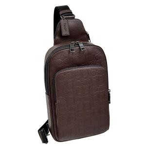 極美品✨COACH　コーチ　ボディバッグ　スリング　ヒューストン　レザー　黒 コーチ COACH ウエストバッグ・ボディバッグ ぺブルドレザー エリアス