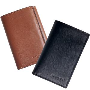 新品 コーチ COACH 長財布 スリム トライフォールド ウォレット ブラック 黒 COACH（コーチ） 国内発送 財布 メンズ 折り財布 スポーツ カーフ