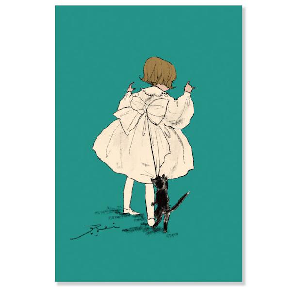 くらはしれい ポストカード じゃれあい