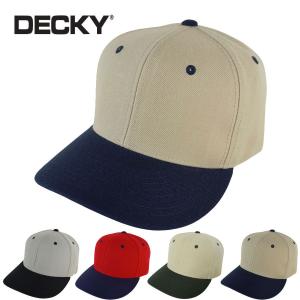 DECKY デッキー男女兼用 キャップ2TONE TAPEBACK CAP 2トーンテープバックキャップBEIGE/OLIVE(ベージュ/オリーブ)　BEIGE/NAVY(ベージュ/ネイビー) RED/NAVY(レ｜xxxtmw