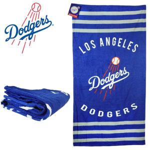 ロサンゼルス ドジャース公式グッズビーチ タオル 大判 男女兼用BEACH TOWEL ビーチタオル バスタオル大谷翔平 LA DODGERS メジャーリーグ ロゴ 大きめアウトド｜xxxtmw