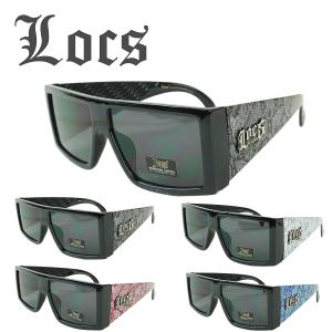 【定形外郵便対応可】メンズ サングラスLOCS ローク ロックス8LOC91160 BANDANA SUNGLASS バンダナサングラスBLACK/BLUE(ブラック/ブルー) BLACK/RED(ブラック/｜xxxtmw