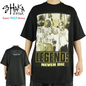 メンズ Tシャツ【クリックポスト対応可】SHAKAWEAR BODY シャカウェアボディ使用BIGGIE/2PAC LEGENDS NEVER DIE TEEビギー/2パック レジェンズネバーダイ プリン｜xxxtmw