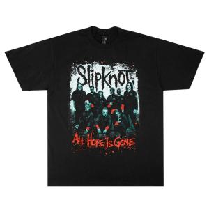 メンズ Tシャツ【クリックポスト対応可】SLIPKNOT ALL HOPE IS GONE TEEスリップノット バンドＴシャツブラック 黒 赤 青 ブルー男女兼用 半袖 TSHIRTS アーティ｜xxxtmw