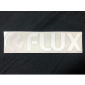 FLUX LOGO DIECUT STICKER Small White｜XYZ ACTION SPORTS