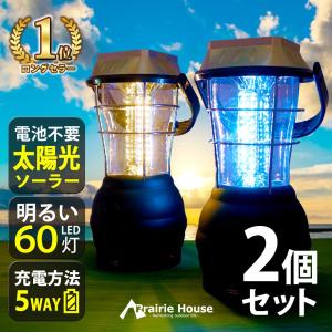 LEDランタン 充電式 電球色 昼白色 2点セット 5WAY ソーラー 手回しダイナモ 充電式 電池 シガーソケット USB キャンプ 災害時 防災 送料無 XL911-2