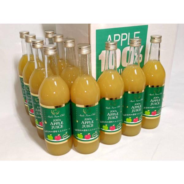 【ブレンドジュース】厳選素材の濃厚りんごジュース12本(720ml瓶入り)