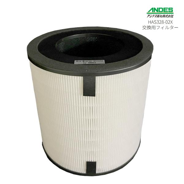 ヘルスケア専用 サークルフィルターD_HC HAS328-02X HEPA 活性炭 集じん 脱臭  ...