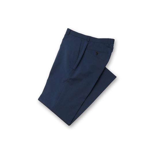 【洋服の青山】春夏 ネイビー系 スタイリッシュスラックス【ノータック】【セットアップ着可】 URBA...