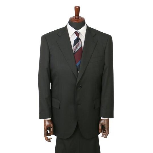 【洋服の青山】秋冬 ブラック系 スタンダードスーツ【キング&amp;トール】【ツーパンツ】【Plastics...