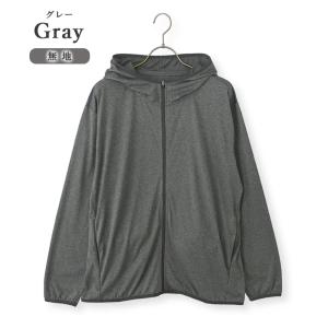 【洋服の青山】接触冷感 UVカット パーカー ...の詳細画像4