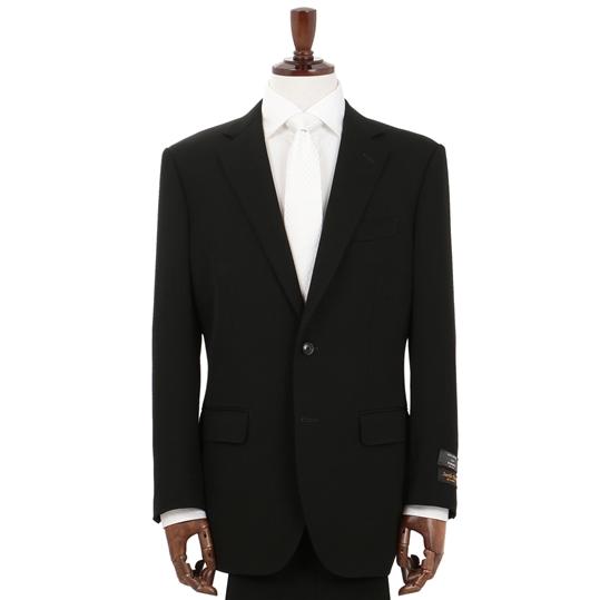 【洋服の青山】《BE体》プレミアム 礼服 メンズ スリーシーズン ブラック 2ボタン アジャスター ...