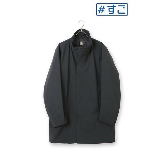 【洋服の青山】秋冬 ネイビー系 スタンドカラースタイリッシュコート【AIR FLAKE】【＃すごコー...
