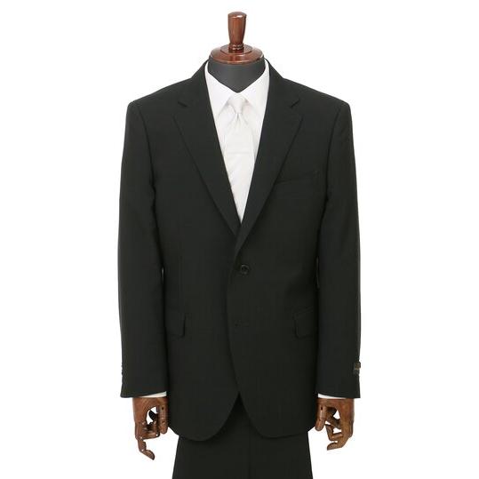 【洋服の青山】盛夏 ブラック系 シングルスタンダードフォーマル【E体】【清涼】【Plastics S...