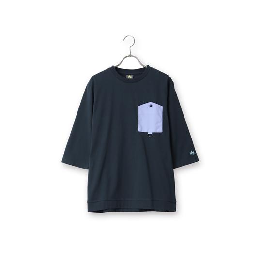 春夏用 ネイビー系 クルーネックTシャツ【7分袖】 LOGOS PARK