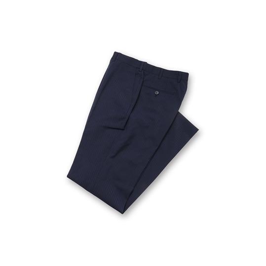 【洋服の青山】春夏 ネイビー系 スタイリッシュスラックス【ノータック】 PERSON'S FOR M...