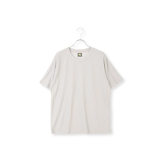 【洋服の青山】春夏用 グレー系 カチオン杢DRYＴシャツ【セットアップ着用可】 LOGOS PARK