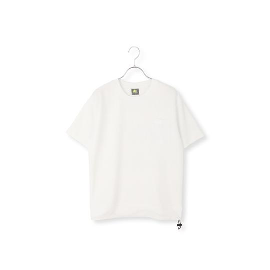 【洋服の青山】春夏用 ホワイト系 DRY鹿の子ワッフルTシャツ LOGOS PARK