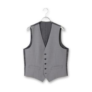 AOYAMA 【洋服の青山】メンズ ベスト オールシーズン用 グレー系