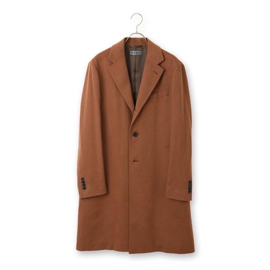 【洋服の青山】秋冬用 ブラウン系 カシミヤチェスターコート【LUIGI COLOMBO】 HILTO...