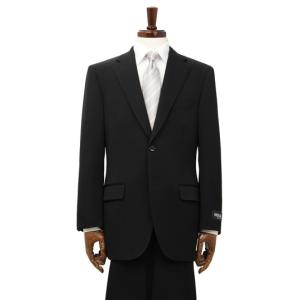 タグ付き新品 REGAL 喪服リーガル 黒 スーツ ウエスト調整可 冠婚葬祭 AOYAMA 【洋服の青山】 スリーシーズン ブラック系【シングル