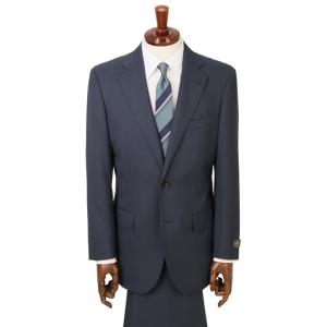 HILTON 青山　ストライプスーツ AOYAMA 【洋服の青山】秋冬 ネイビー系 プレミアムスタイリッシュ