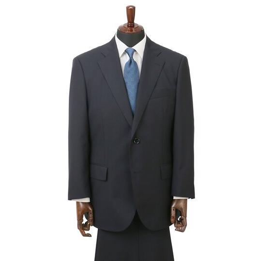 【洋服の青山】オールシーズン ネイビー系 スタンダードスーツ【ツーパンツ】【キング&amp;トール】【Pla...
