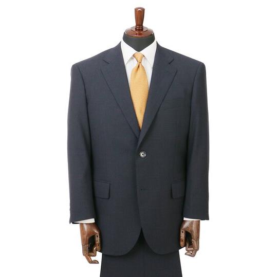【洋服の青山】オールシーズン ネイビー系 スタンダードスーツ【ツーパンツ】【キング&amp;トール】【Pla...