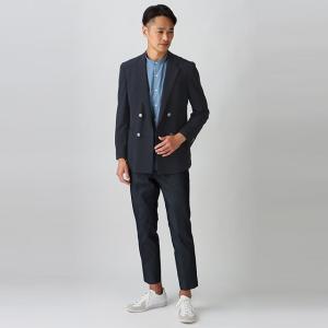 【洋服の青山】涼しい ダブルブレザー メンズ ...の詳細画像3