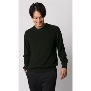 【洋服の青山】秋冬用 グリーン系 オンラインストア先行販売 クルーネックニットプルオーバー【CONTROLα】 ACTIBIZ｜y-aoyama