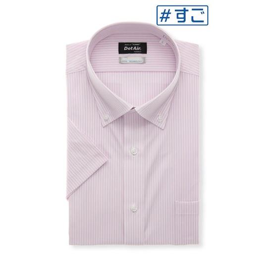 【洋服の青山】NON IRONTECH ノーアイロン ストレッチ ワイシャツ 半袖 メンズ 盛夏 ピ...