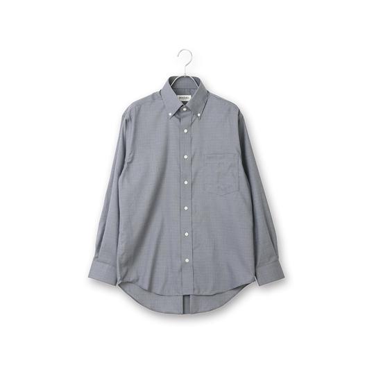 【洋服の青山】秋冬用 ネイビー系 ボタンダウンカジュアルシャツ【EASY CARE】 REGAL