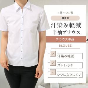 AOYAMA 【洋服の青山】ブラウス レディース 長袖 シャツ ブルー 無地
