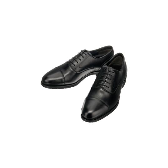 【洋服の青山】《最短当日発送》ビジネスシューズ メンズ 3E 24-28cm ブラック系 黒 プレー...