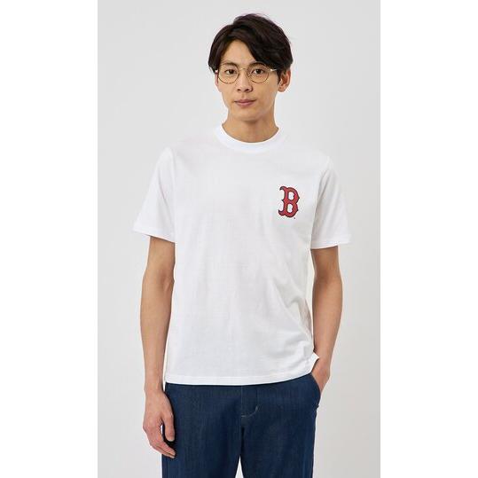 【洋服の青山】レッドソックス MLB ワンポイントTシャツ メンズ 半袖 春夏 メジャーリーグ ロゴ...