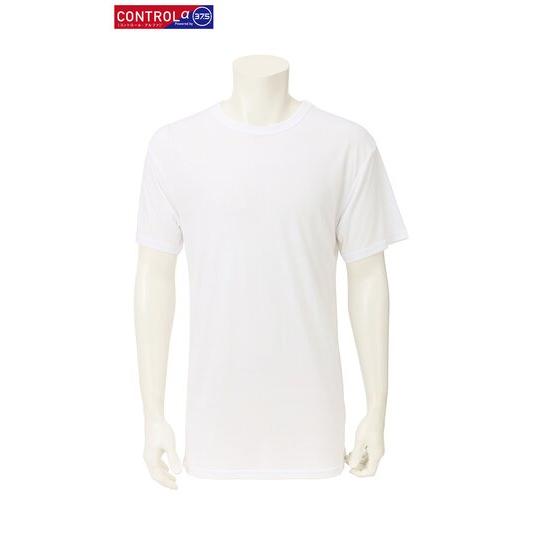 【洋服の青山】オールシーズン ホワイト系 半袖クルーネックTシャツ【CONTROLα】 半袖 クルー...