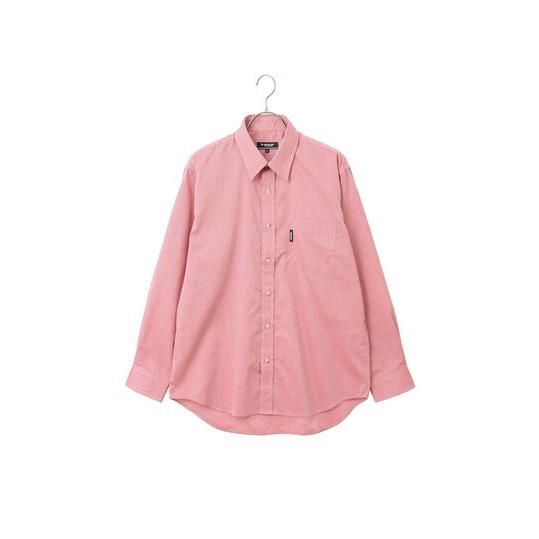 【洋服の青山】カジュアルシャツ メンズ 春夏 秋冬 オールシーズン レッド  レギュラーカラー 長袖...