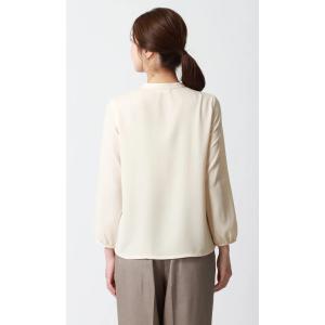 洋服の青山 フリルタイブラウス 長袖 オールシ...の詳細画像4