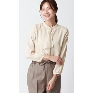 洋服の青山 フリルタイブラウス 長袖 オールシ...の詳細画像1