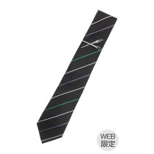 【洋服の青山】ブラック ロンギヌスの槍タイバー＆ネクタイセット WEB限定 ネクタイ 全長約145cm 大剣幅:約8cm タイバー 全長:約6.5cm 幅:約1cm