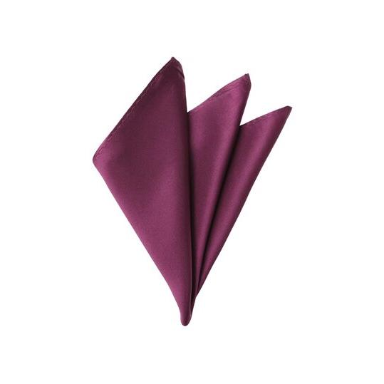 【洋服の青山】ワイン系 ポケットチーフ 約30.0×30.0cm