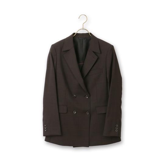 【洋服の青山】オールシーズン用 ブラウン系 4ボタンダブルジャケット【MARLANE】【セットアップ...