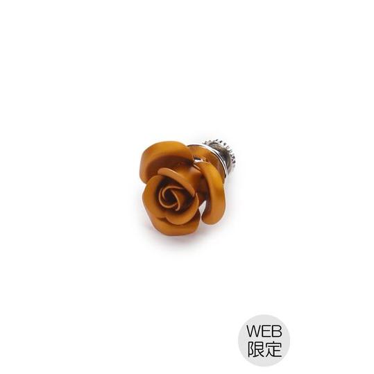 【洋服の青山】《最短当日発送》ラペルピン アルミ×アルマイトメッキ バラモチーフ 成人式 結婚式 セ...