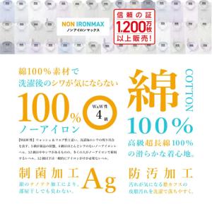 【洋服の青山】アイロン不要 綿100% ワイシ...の詳細画像1